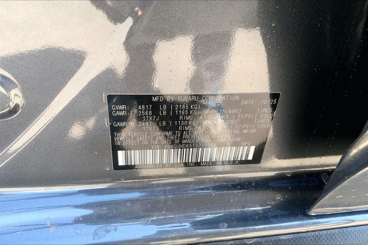 Used 2026 Magnetite Gray Metallic Subaru Premium image 31