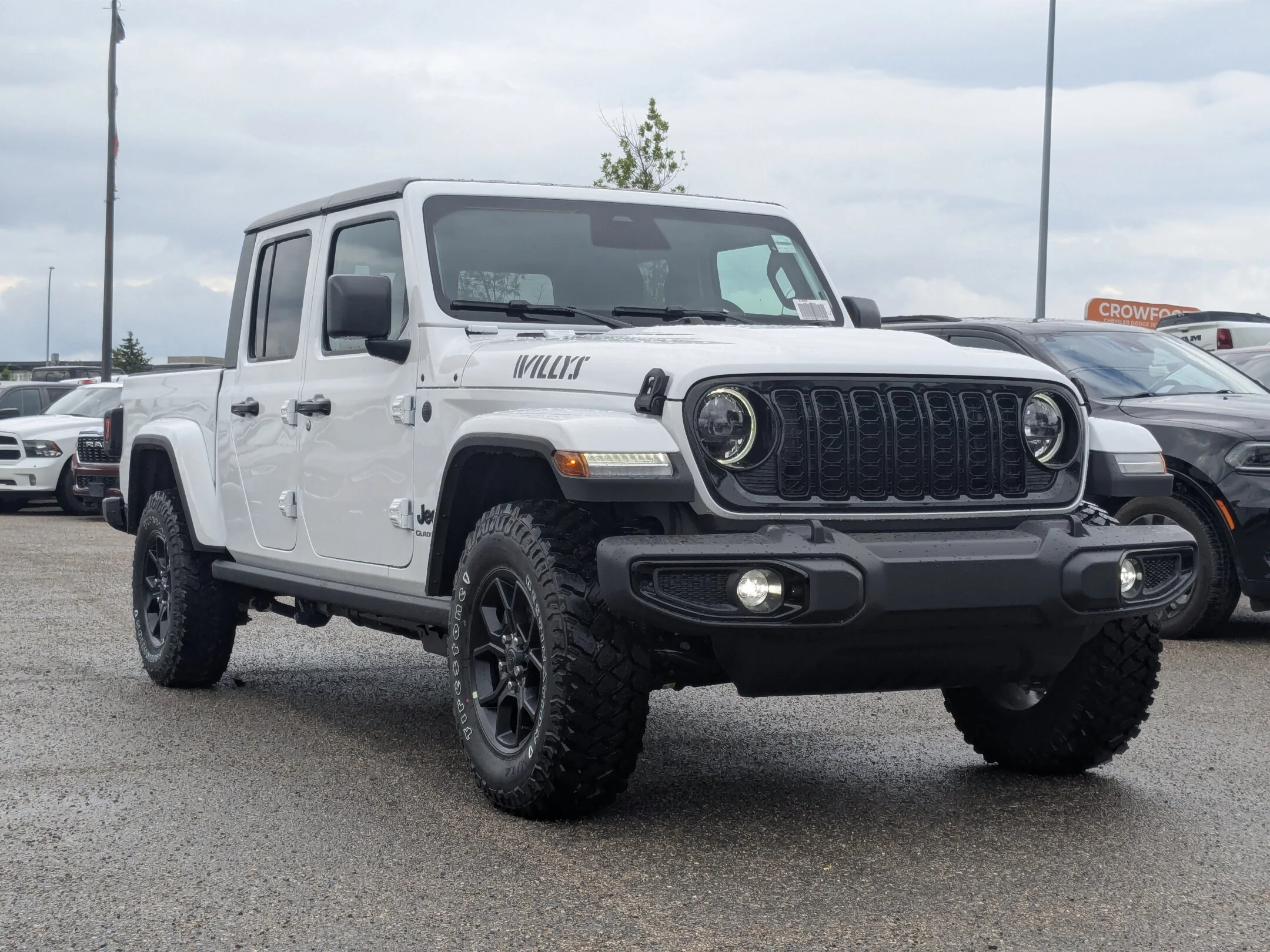 New 2026 White Jeep Willys - - 4x4 - E- Locker Rear Axle - Blk 3-Pc Freedom Top - Heated Seats - Willys Susp & More! image 2