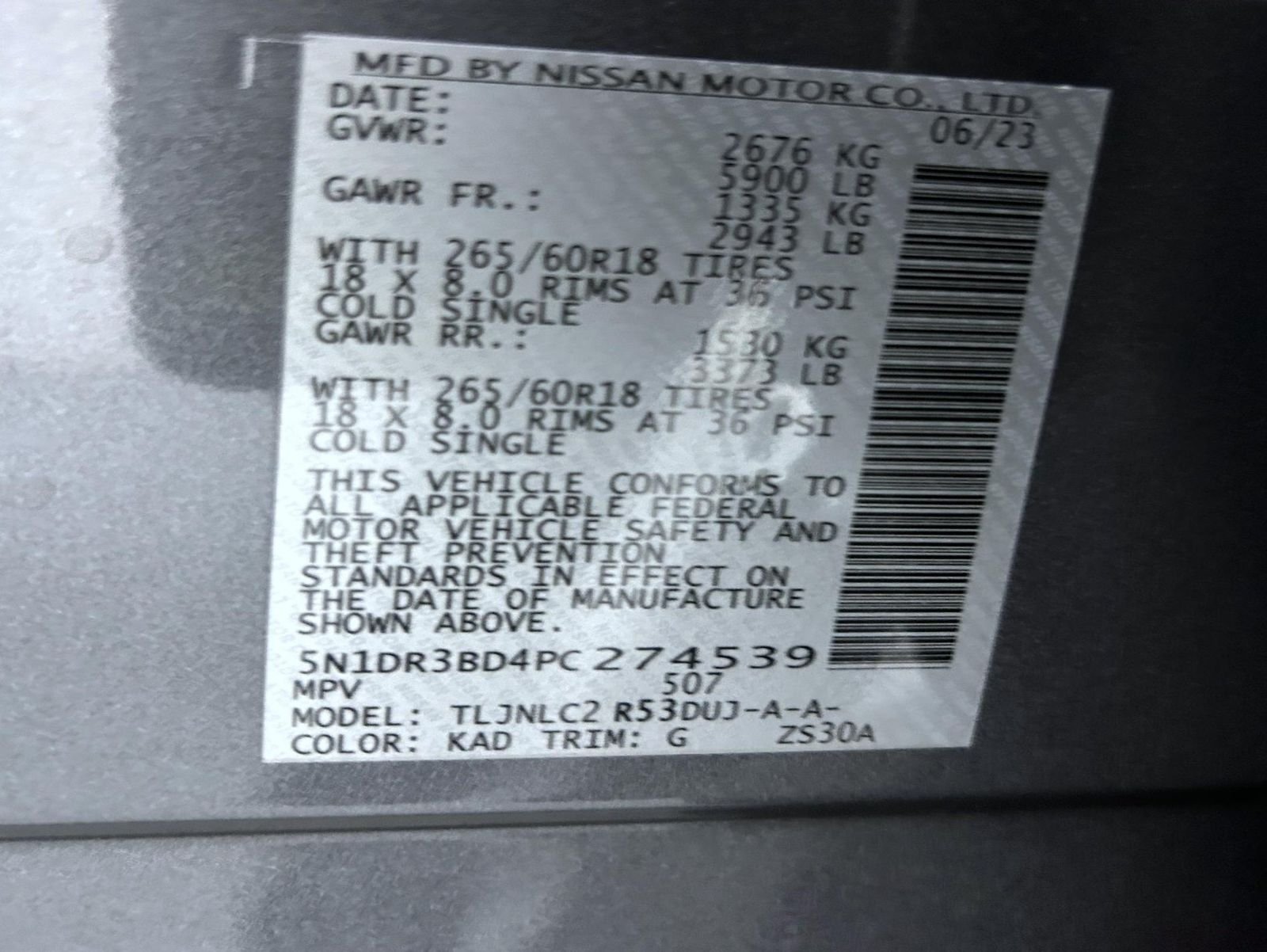 Used 2023 Gray Nissan Rock Creek image 26
