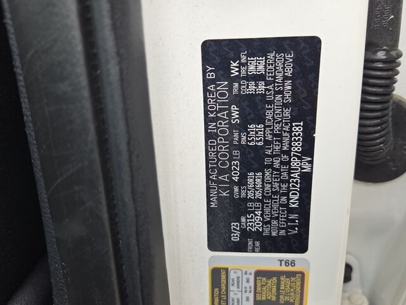 Used 2023 Snow White Pearl Kia LX image 7