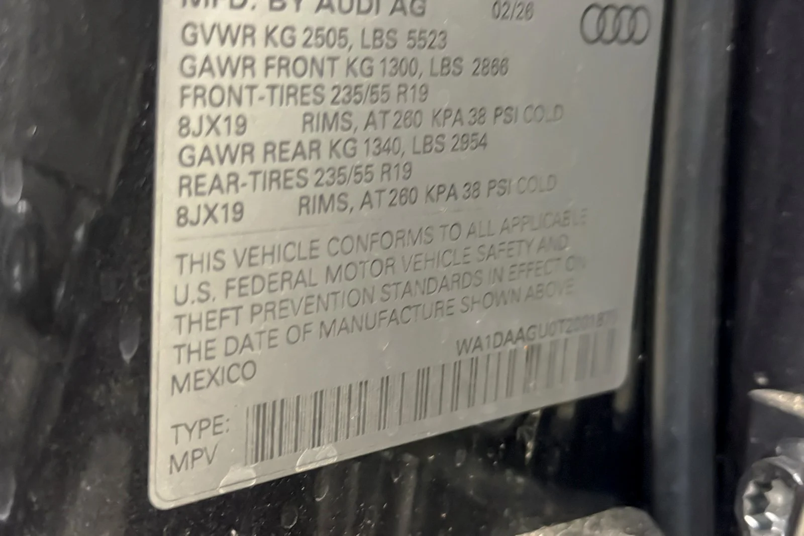 New 2026 Daytona Gray Metallic Audi Premium 2.0 TFSI quattro image 28