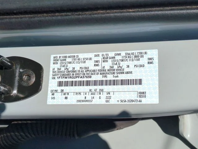 Used 2023 White Ford Raptor image 37