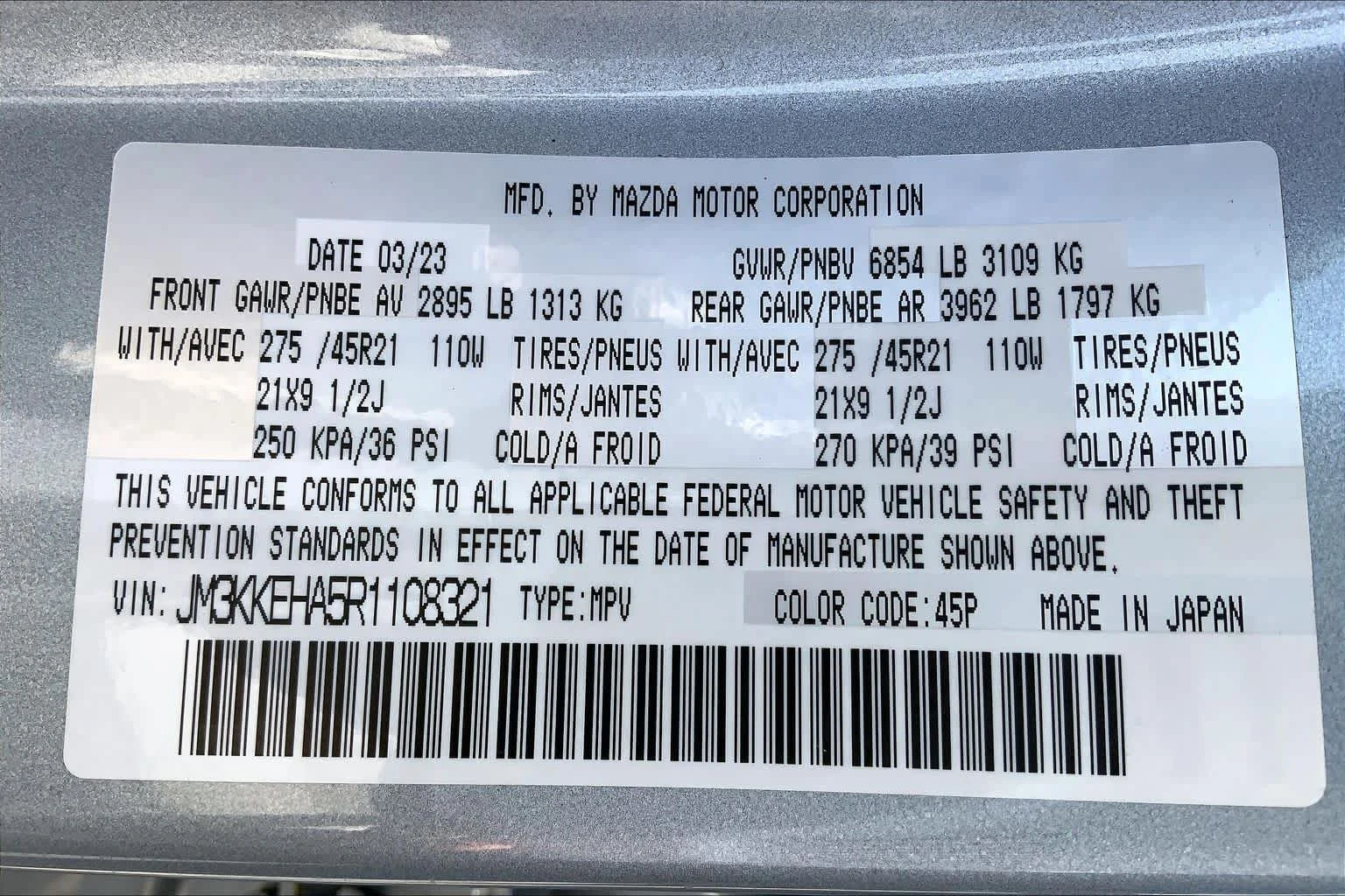 Certified Used 2024 Sonic Silver Mazda Premium Plus image 34