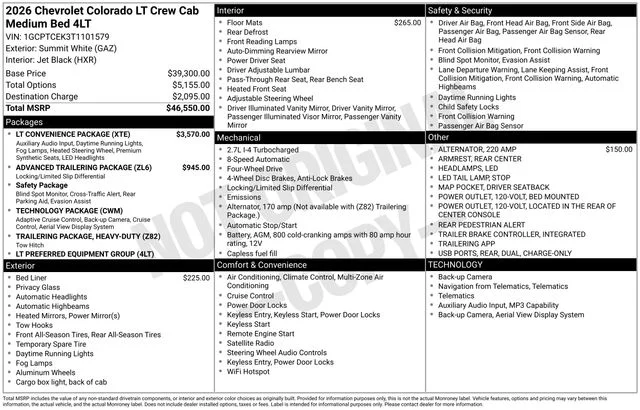 Used 2026 White Chevrolet LT image 7