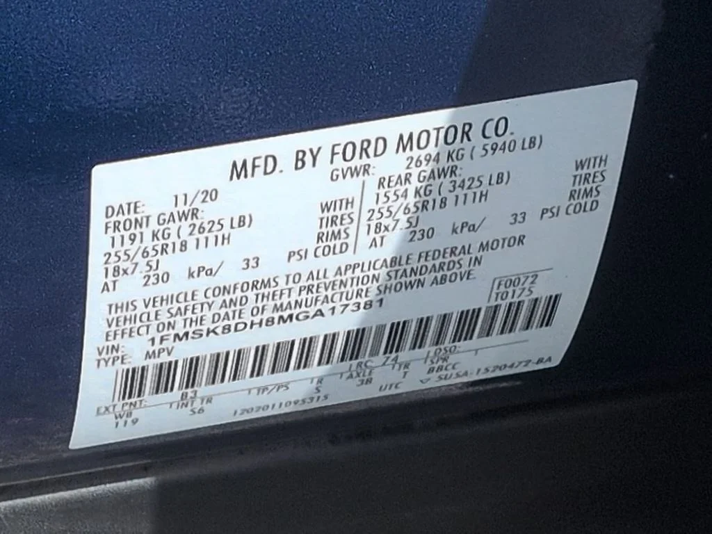 Used 2021 Blue Metallic Ford XLT image 33