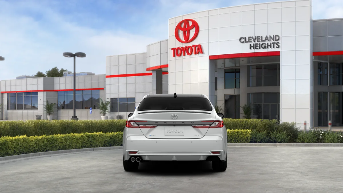 New 2026 Wind Chill Pearl with Midnight Black Metallic roof Toyota XSE image 16