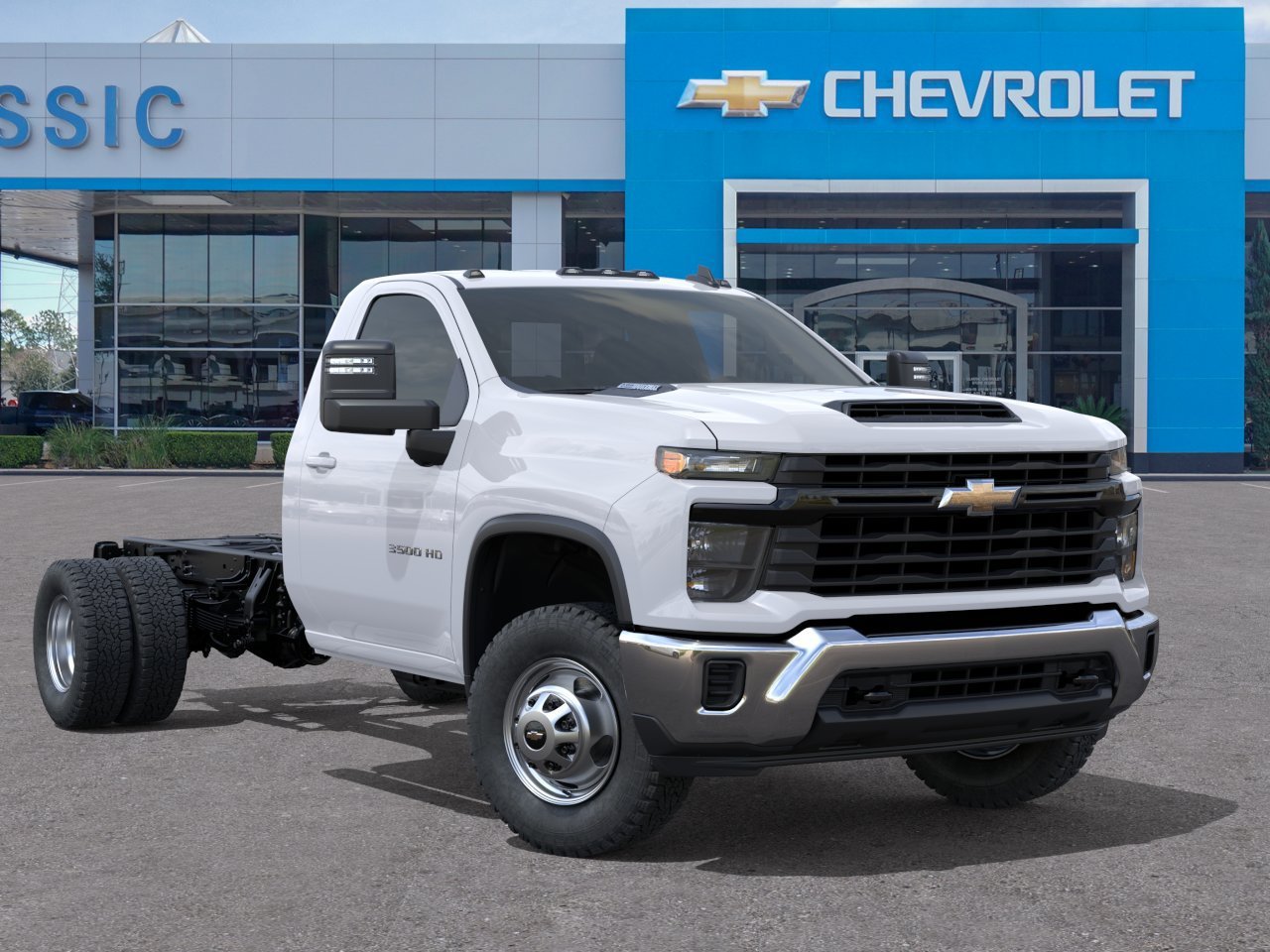 2026 Chevrolet Silverado 3500 HD Chassis Cab Work Truck White at Classic Elite Chevrolet Hwy 6