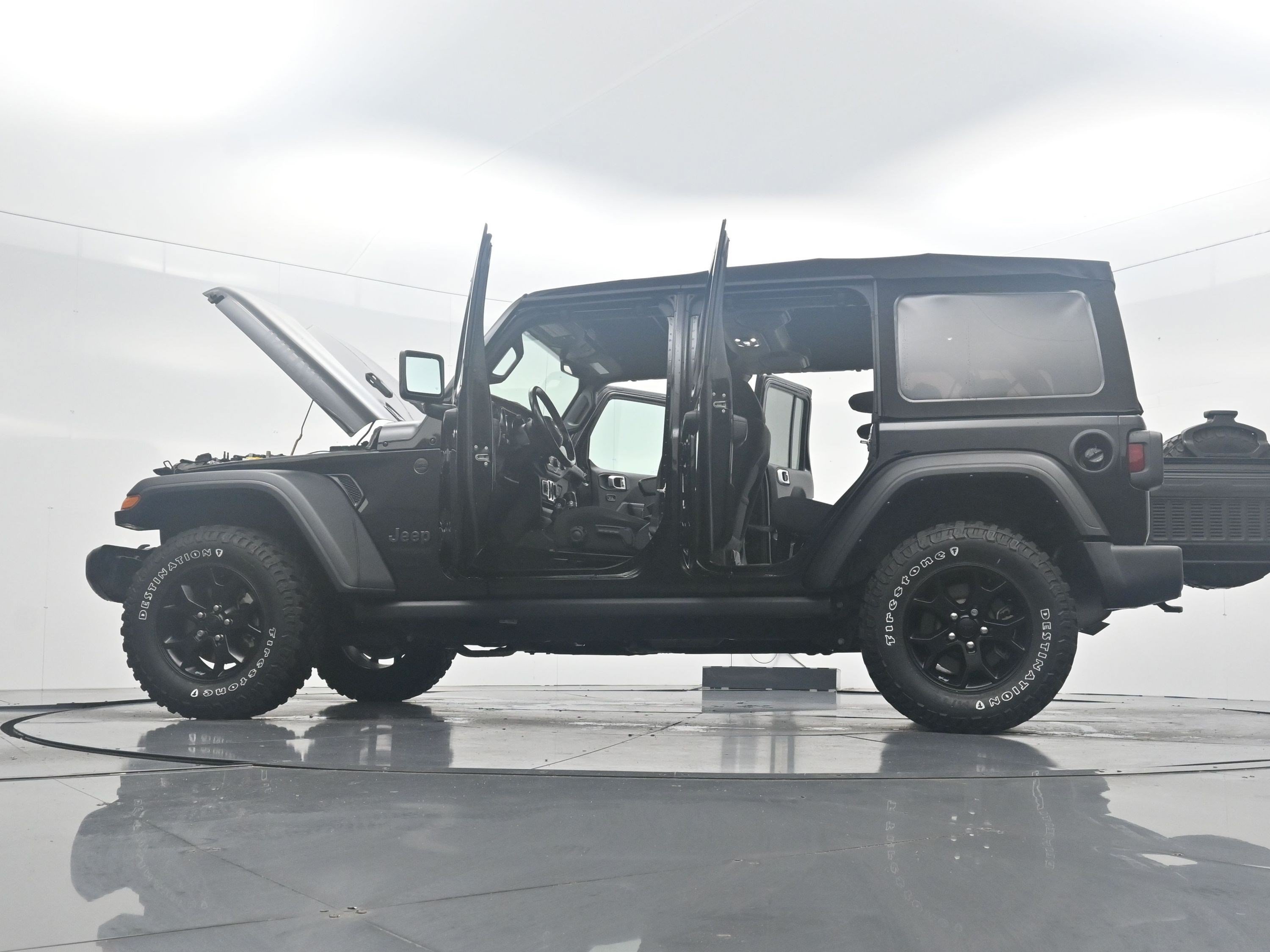 Used 2022 Black Clearcoat Jeep Unlimited Willys image 38