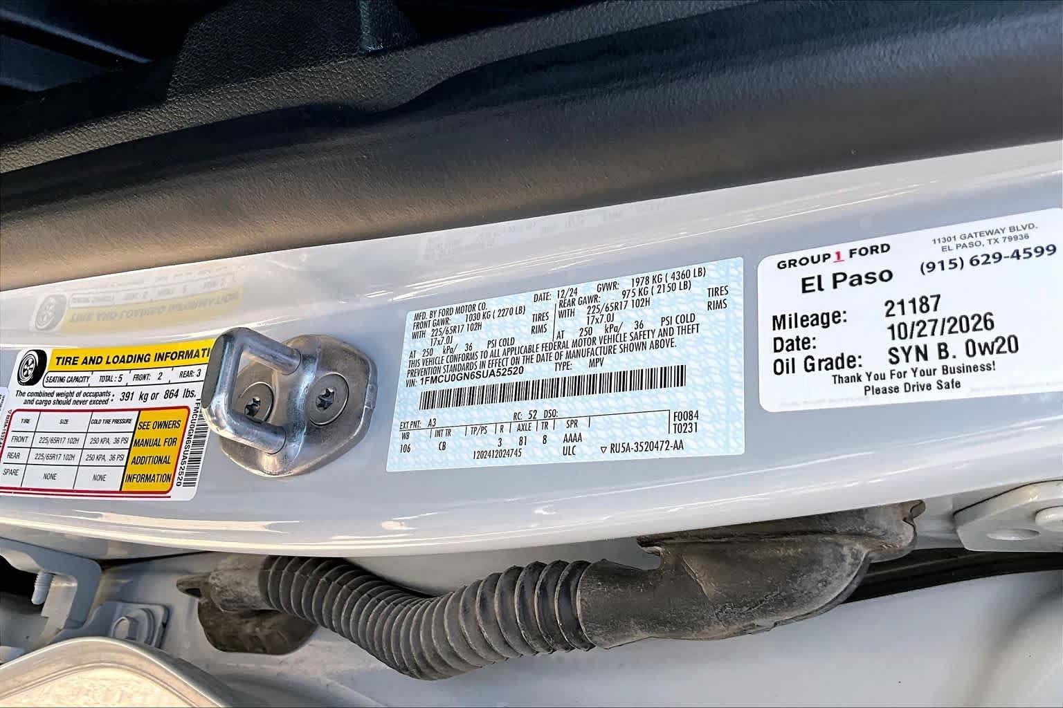 Used 2025 Space Silver Ford Active image 36