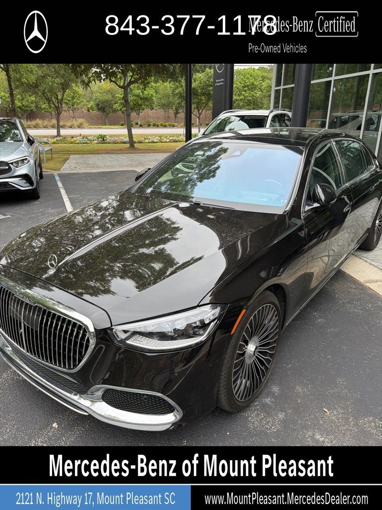 Certified Used 2024 Black Mercedes-Maybach Maybach S 580 image 1