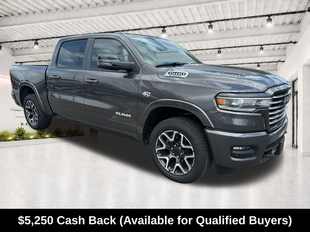 New 2026 Granite Crystal Metallic Clear-Coat Exterior Paint RAM Laramie image 1