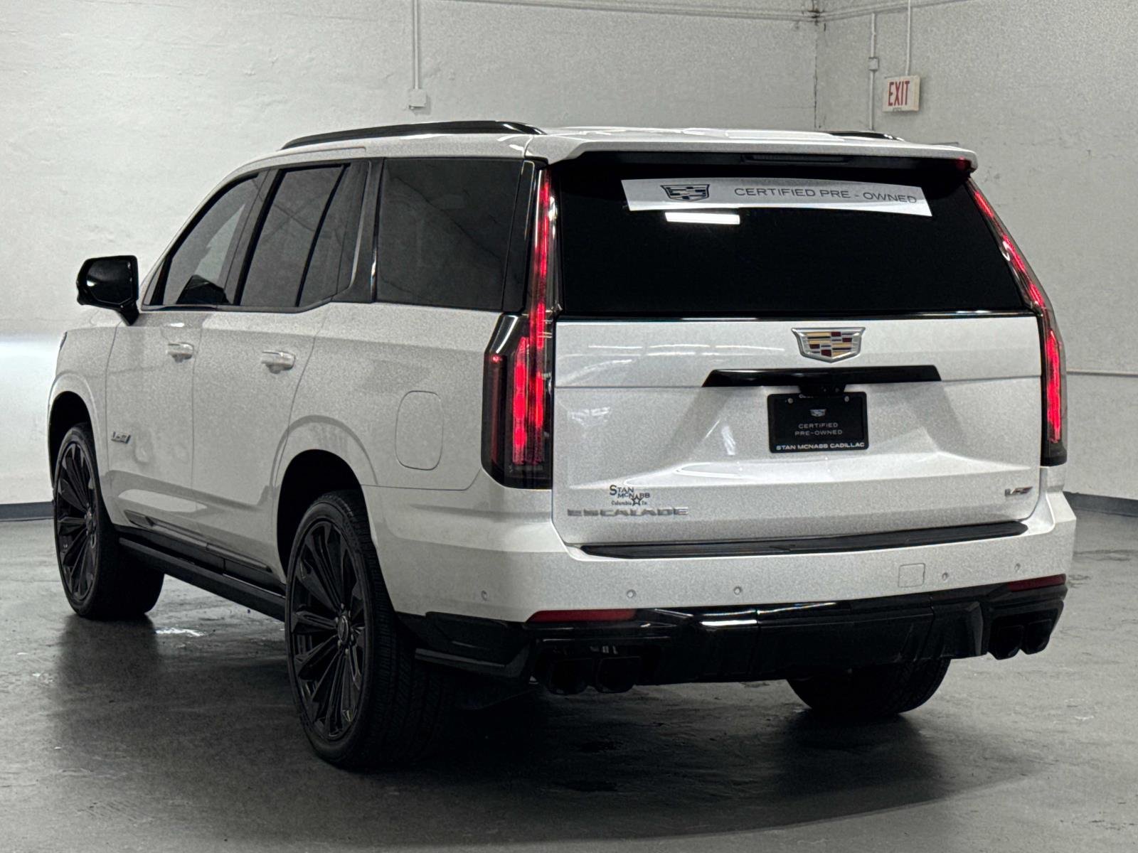 Certified Used 2025 Crystal White Tricoat Cadillac Escalade-V image 6