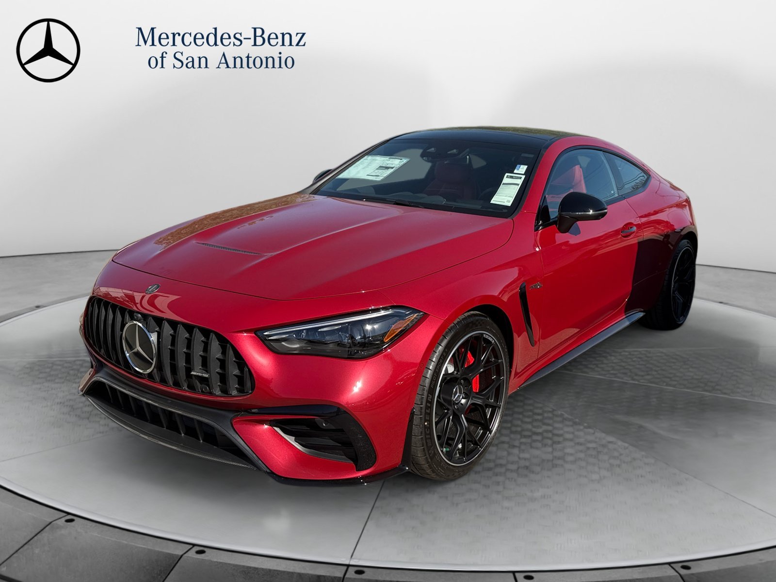 New 2027 MANUFAKTUR Patagonia Red Metallic Mercedes-Benz AMG® CLE 53 4MATIC+ Coupe image 3