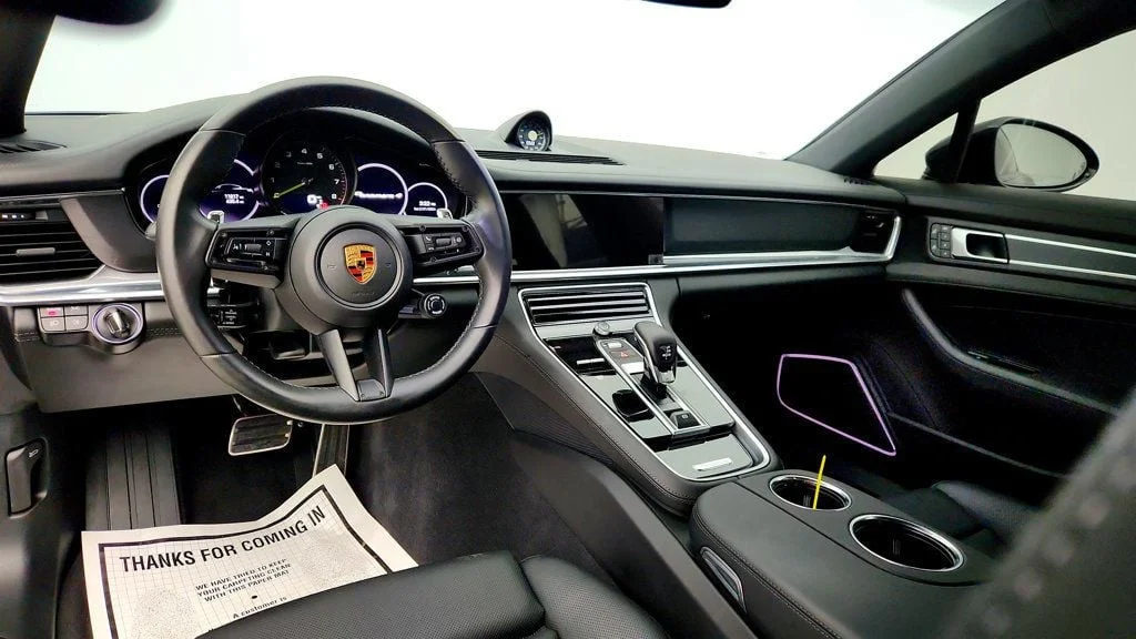 Used 2023 Volcano Grey Metallic Porsche 4 E-Hybrid Platinum Edition AWD with 21