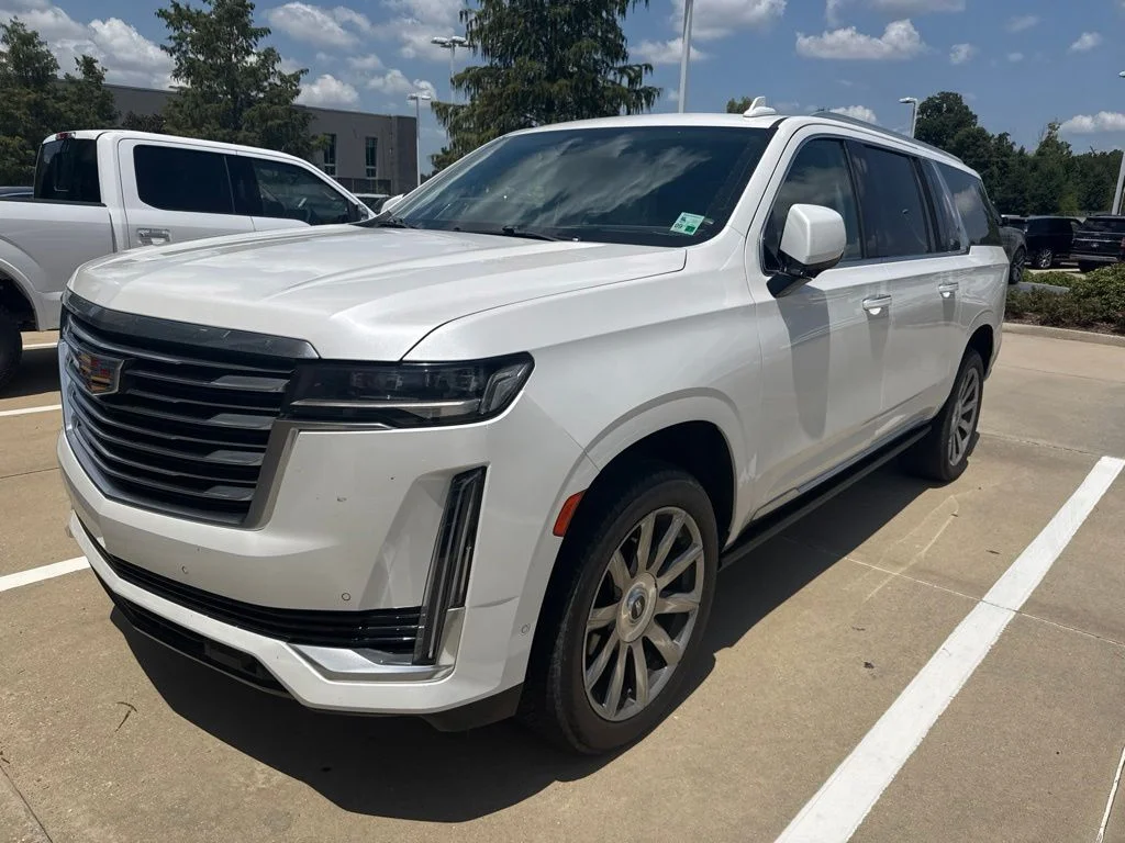 Used 2021 White Cadillac Premium Luxury Platinum image 1