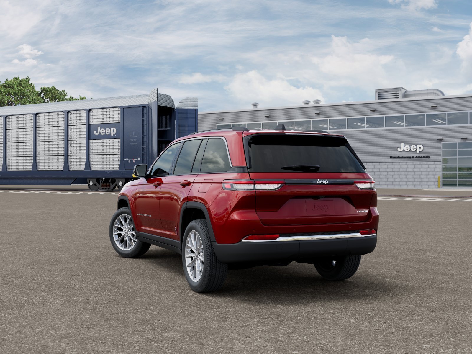 New 2027 Red Hot Pearlcoat Jeep Limited image 3
