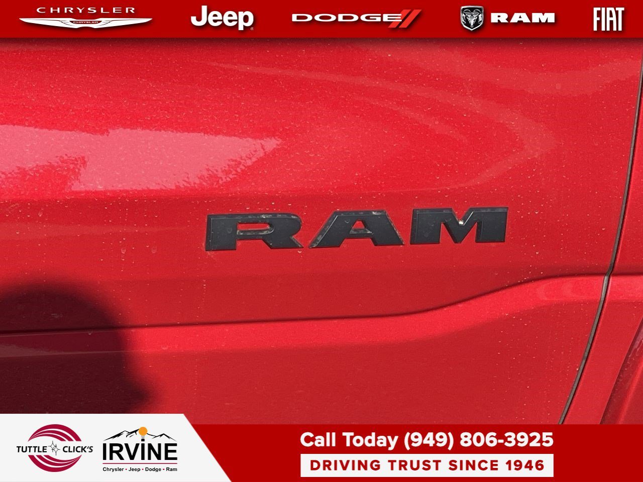 New 2026 Molten Red Pearl-Coat Exterior Paint RAM Laramie image 8