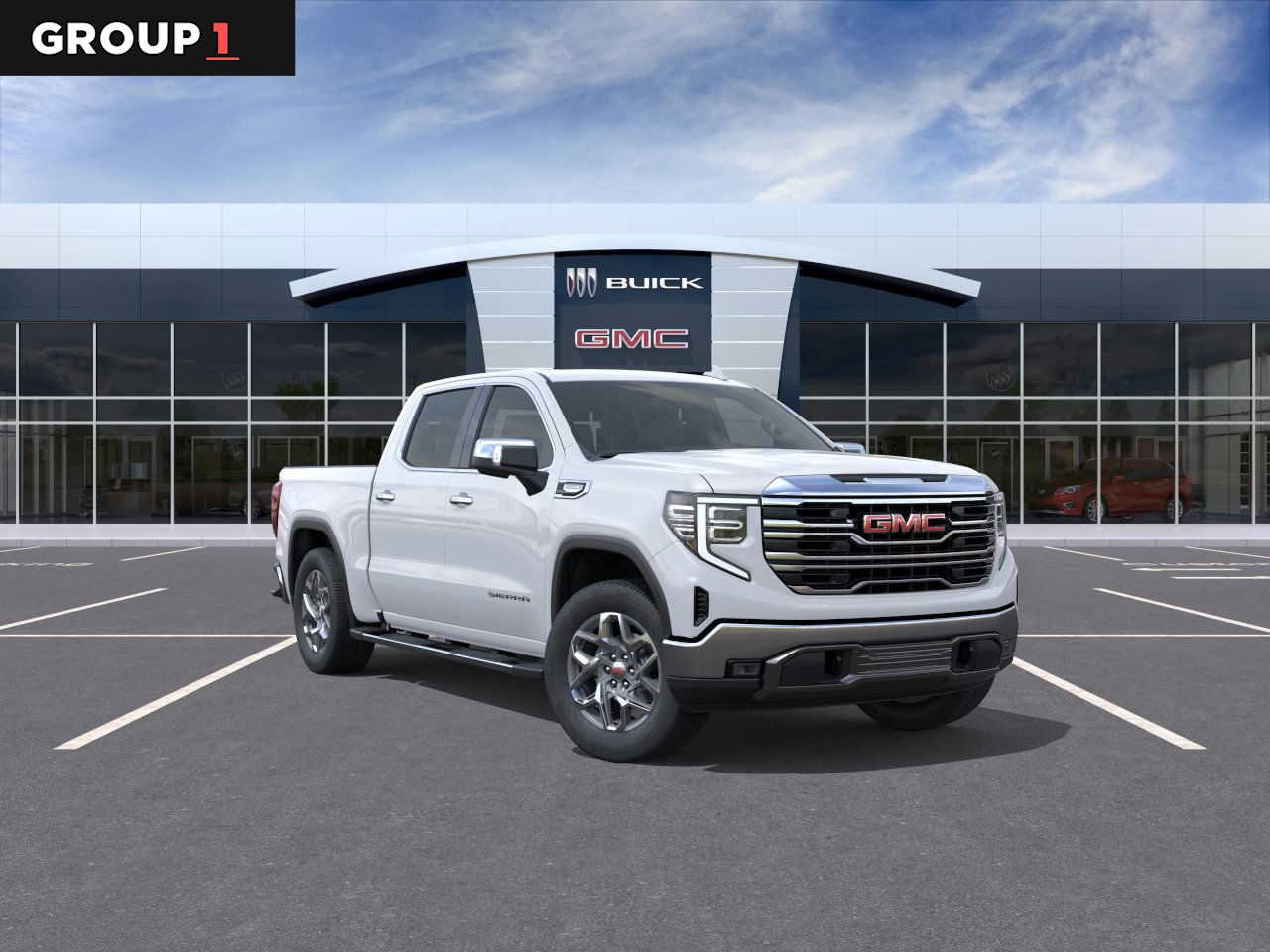 New 2026 Summit White GMC SLT image 1
