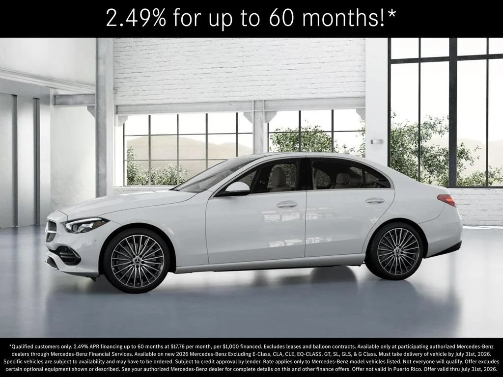 New 2026 Polar White Mercedes-Benz C 300 image 78