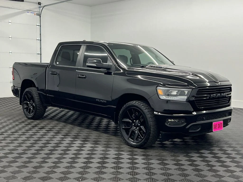 Certified Used 2024 Diamond Black Crystal Pearlcoat Ram Laramie image 7