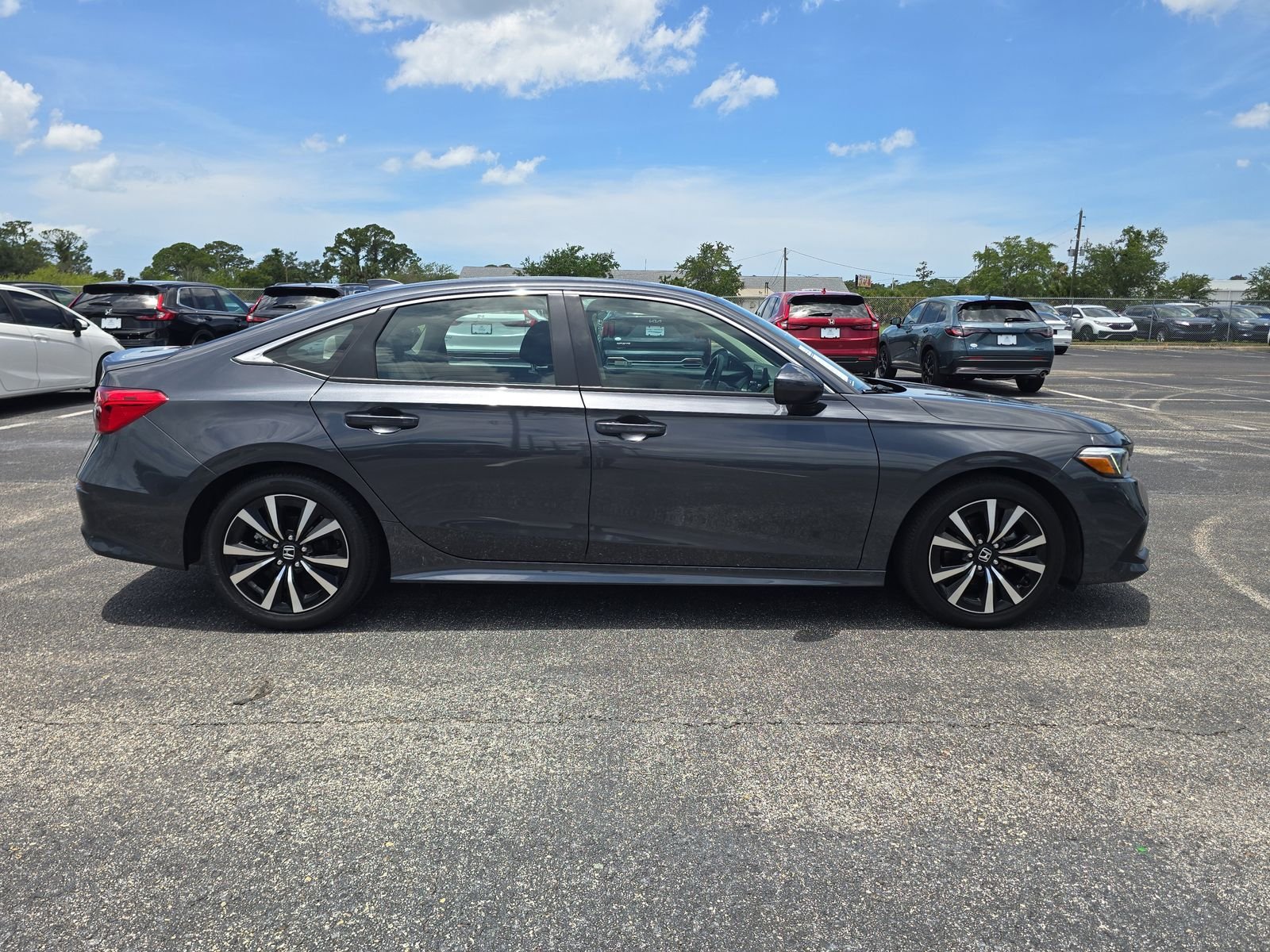 Certified Used 2024 Meteorite Gray Metallic Honda EX image 3
