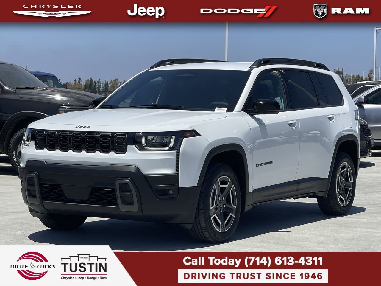 New 2026 Bright White Clear-Coat Exterior Paint Jeep Limited image 3