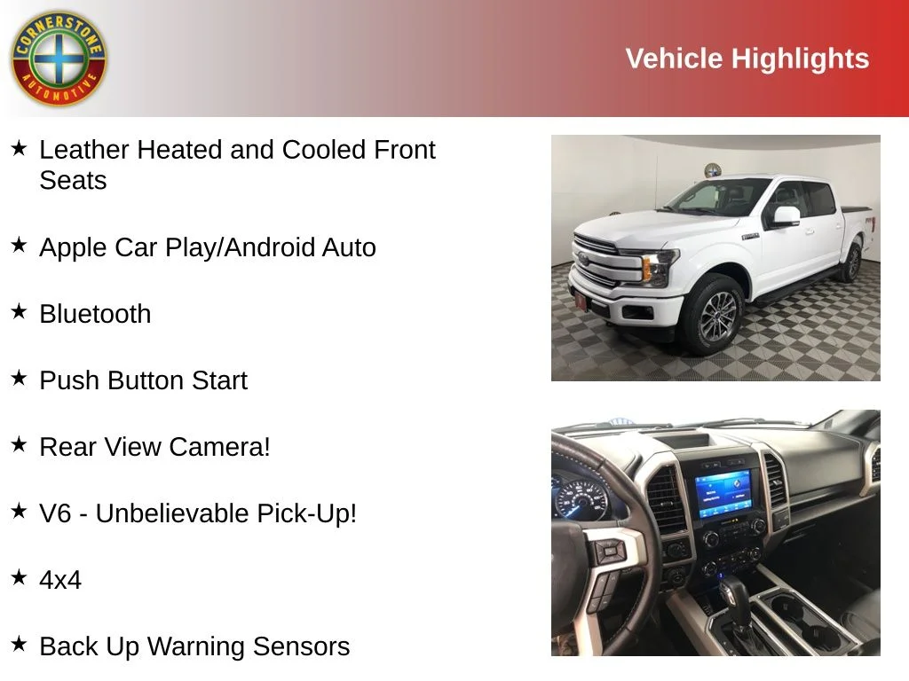 Used 2019 Ford F-150 Lariat with VIN 1FTEW1E49KKE64322 for sale in Elk River, Minnesota