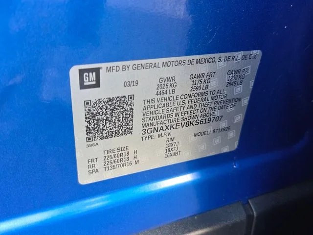 Used 2019 Blue Chevrolet LT image 6