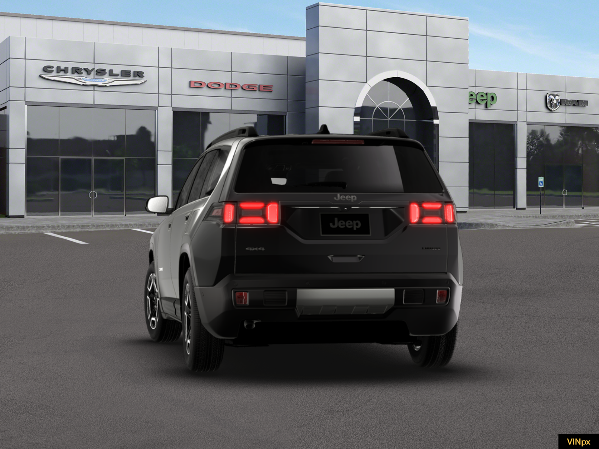 New 2026 Diamond Black Crystal Pearl-Coat Exterior Paint Jeep  image 13