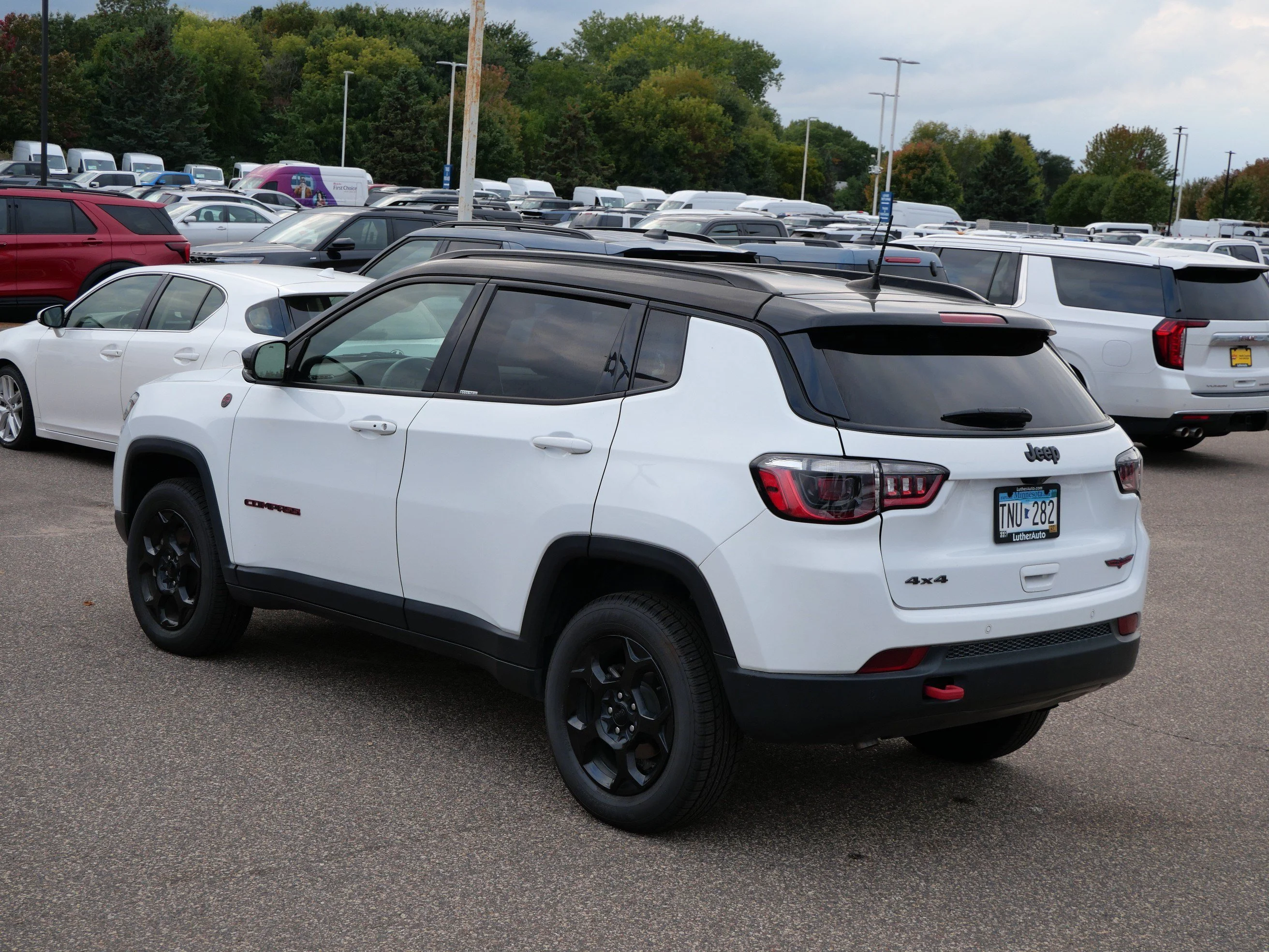 Used 2023 Bright White Clearcoat Jeep Trailhawk image 5