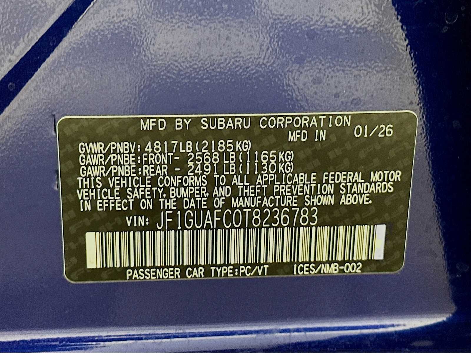 New 2026 SAPPHIRE BLUE PEARL Subaru Sport image 29