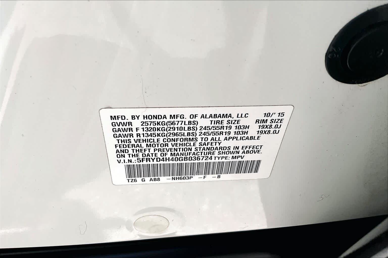 Used 2016 White Diamond Pearl Acura w/Tech image 35