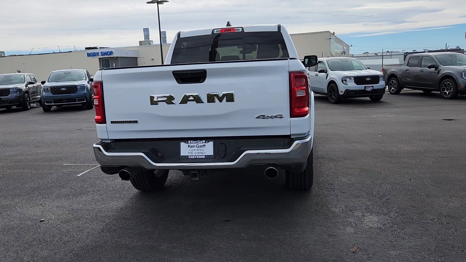 Used 2025 Bright White Clearcoat Ram Big Horn image 3