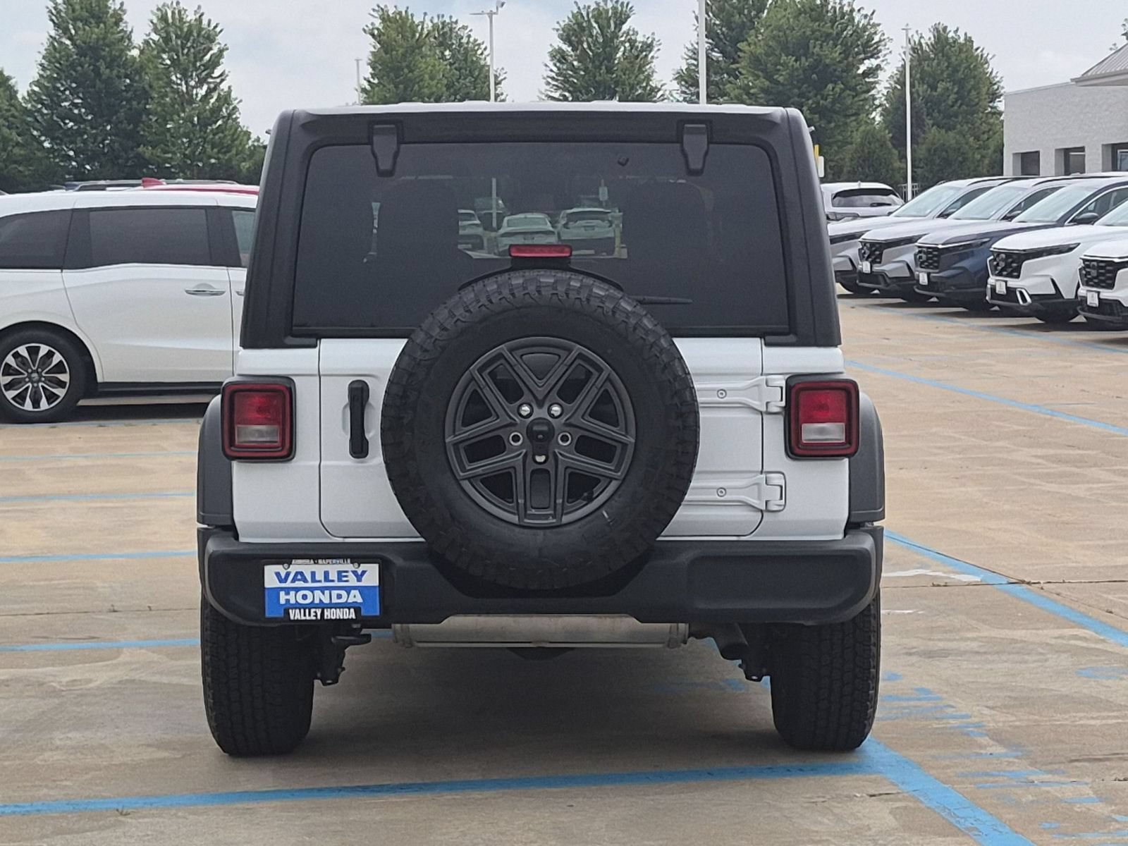 Used 2024 Bright White Clearcoat Jeep Sport S 4WD image 7