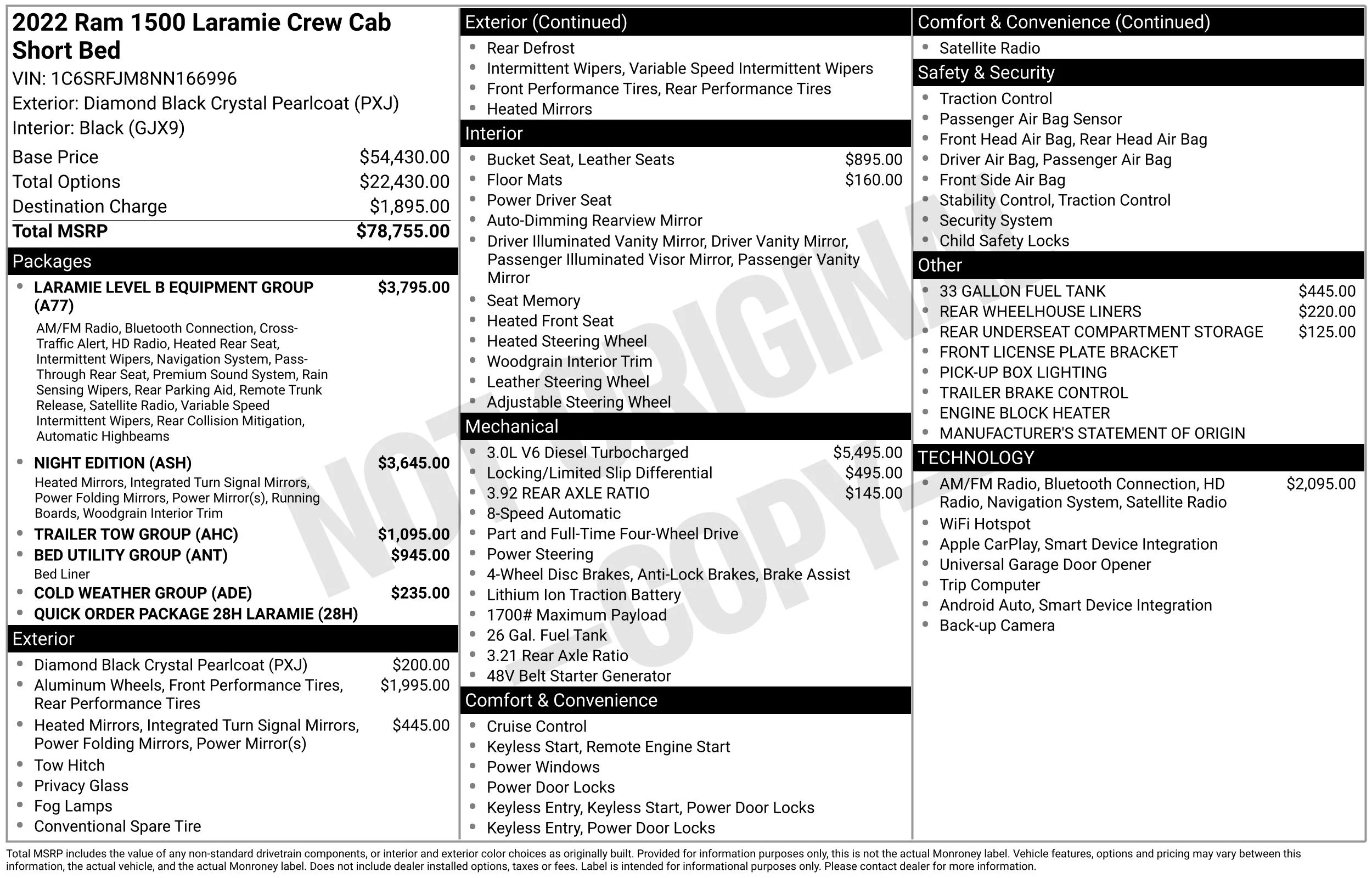 Used 2022 Black Ram Laramie image 3