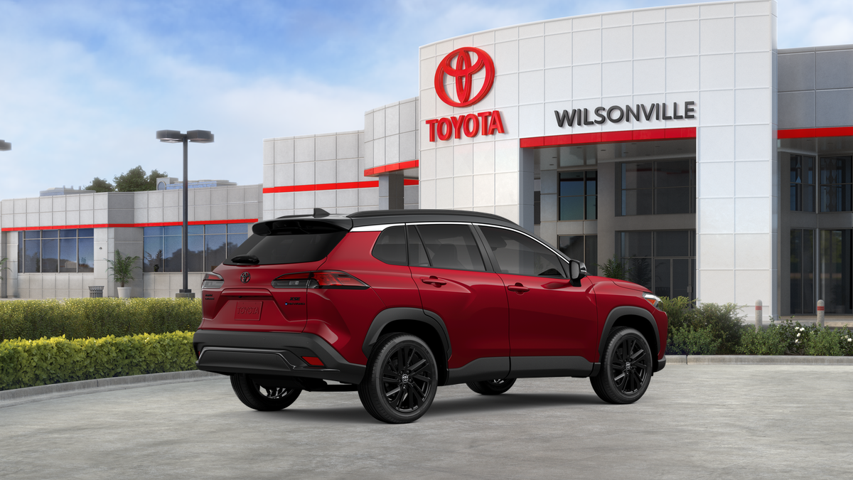 New 2026 Soul Red Crystal  with Jet Black roof Toyota Hybrid XSE image 10