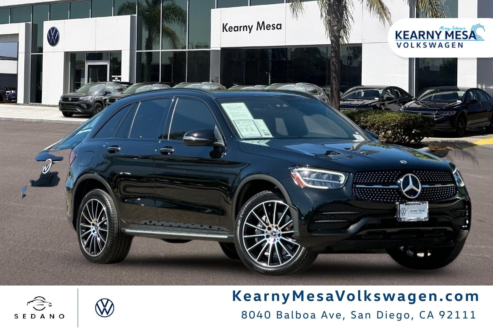 Used 2022 Black Mercedes-Benz GLC 300 image 1
