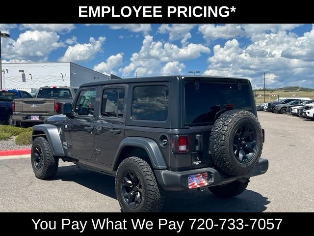 Used 2018 Granite Crystal Clearcoat Metallic Jeep Unlimited Sport S image 3