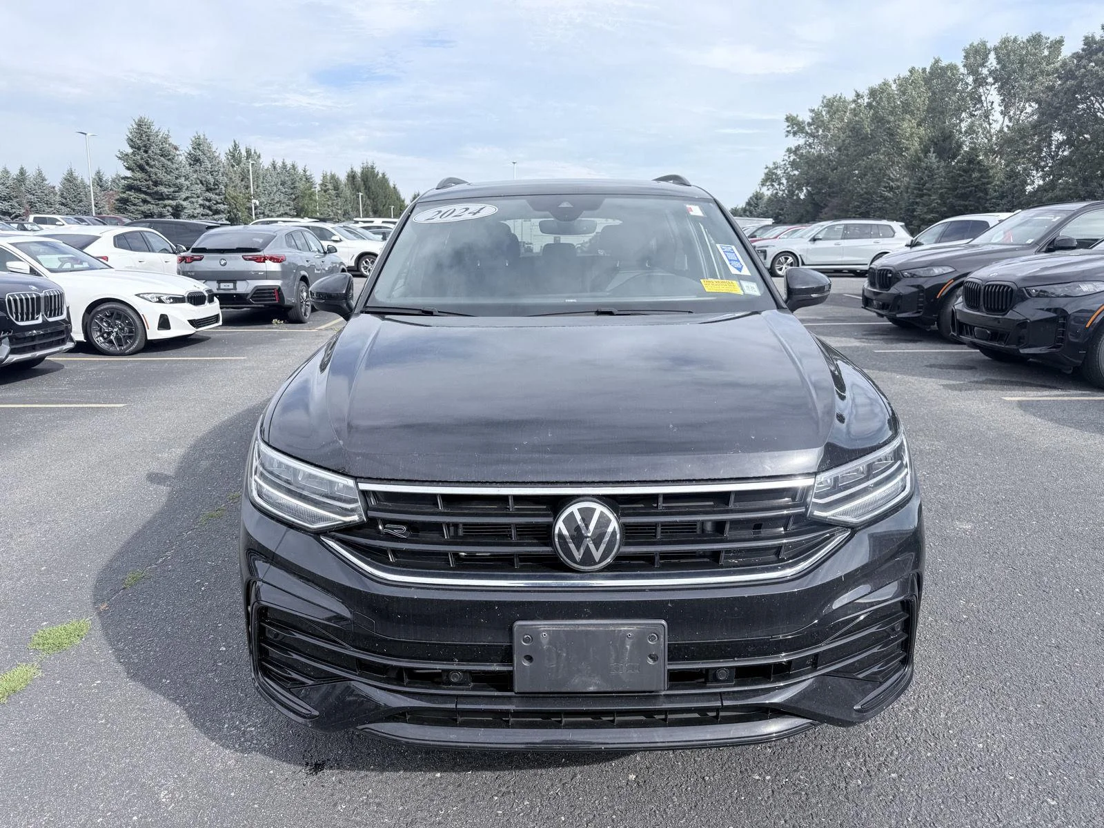 Used 2024 Deep Black Pearl Volkswagen SE R-Line Black image 3