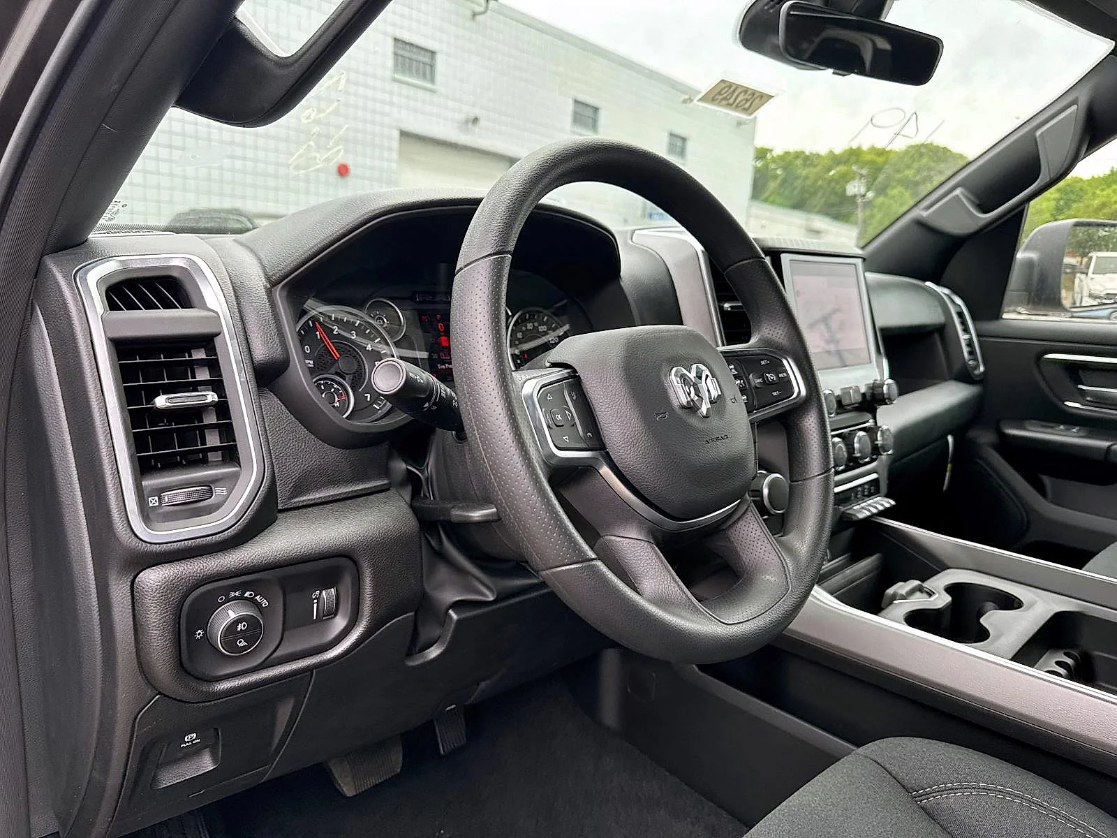 New 2026 Granite Crystal Metallic Clear-Coat Exterior Paint RAM Big Horn Crew Cab 4x4 5