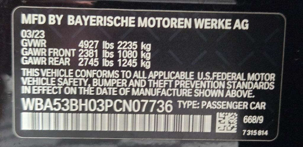 Certified Used 2023 Jet Black BMW 530i image 33