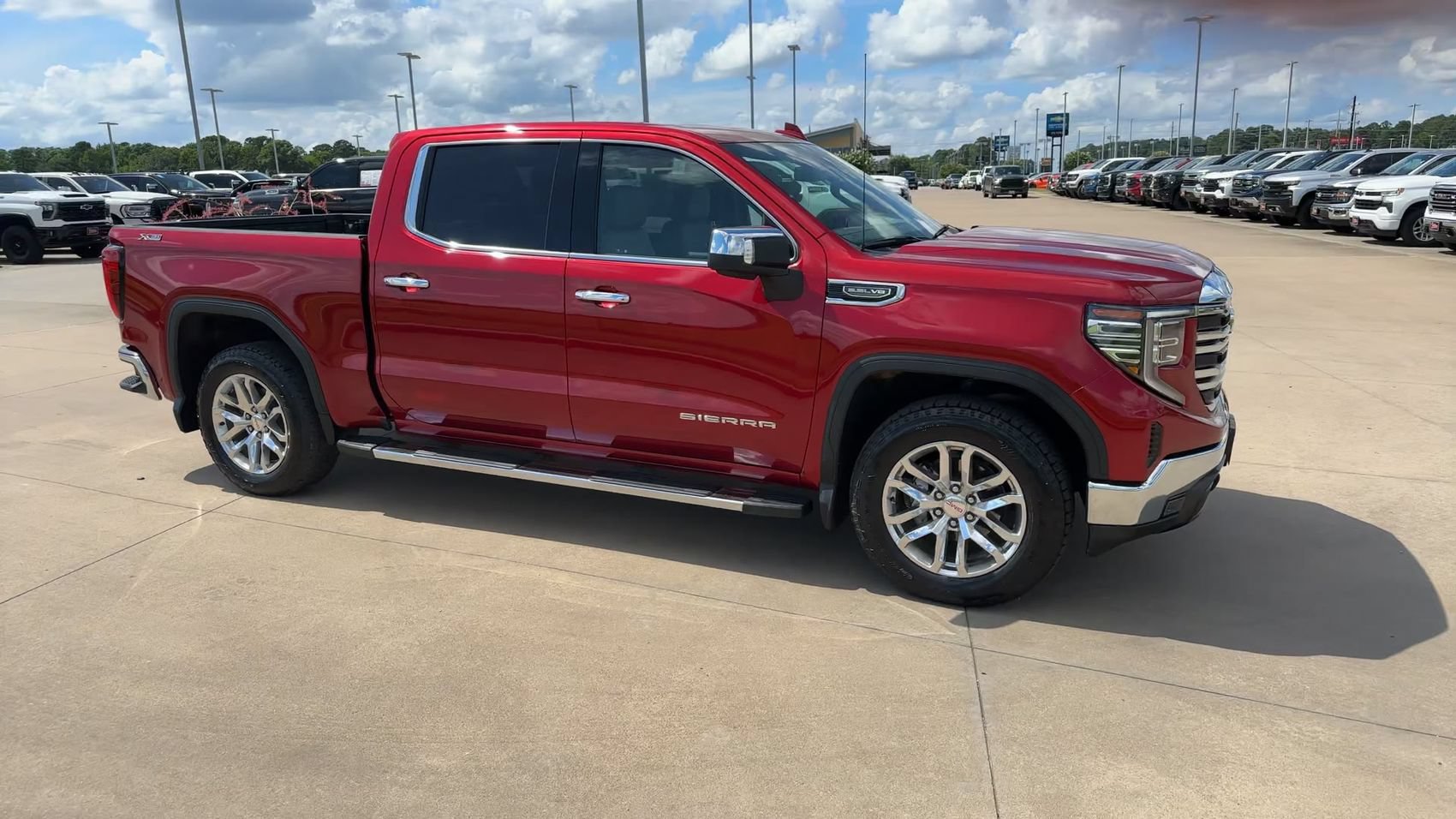 Used 2024 Volcanic Red GMC SLT image 3