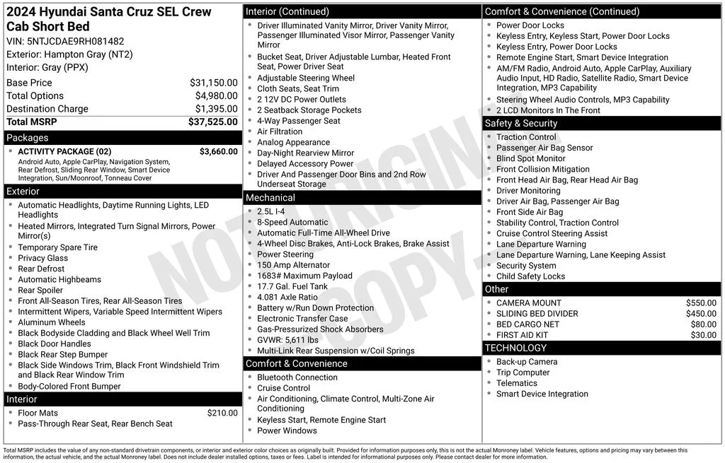 Certified Used 2024 Gray Hyundai SEL image 8