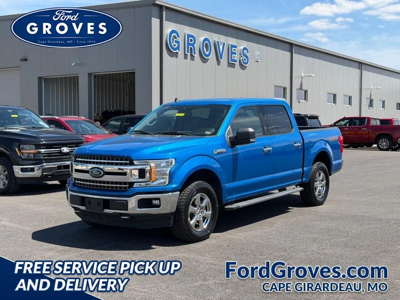 Certified Used 2019 Velocity Blue Metallic Ford XLT image 1