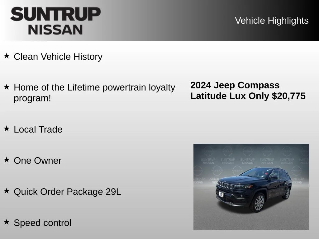 Used 2024 Black Jeep Latitude Lux image 8