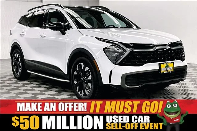 Used 2023 Glacial White Pearl Kia X-Line image 1