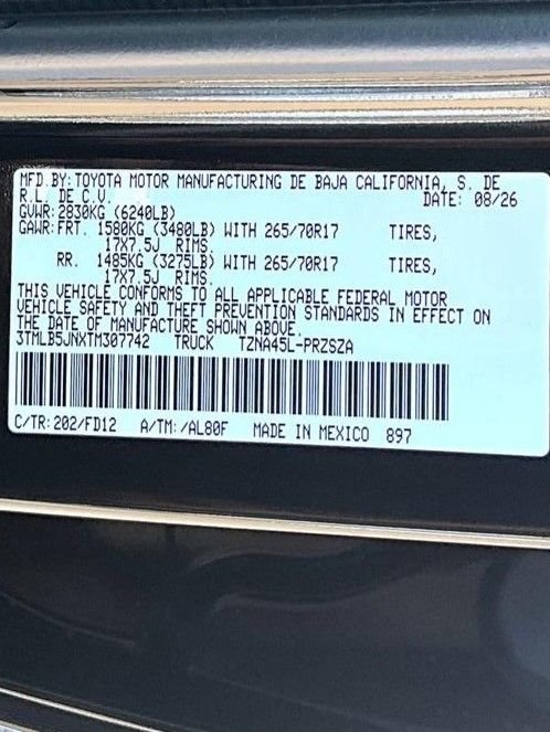 New 2026 Black Toyota TRD Off-Road image 25