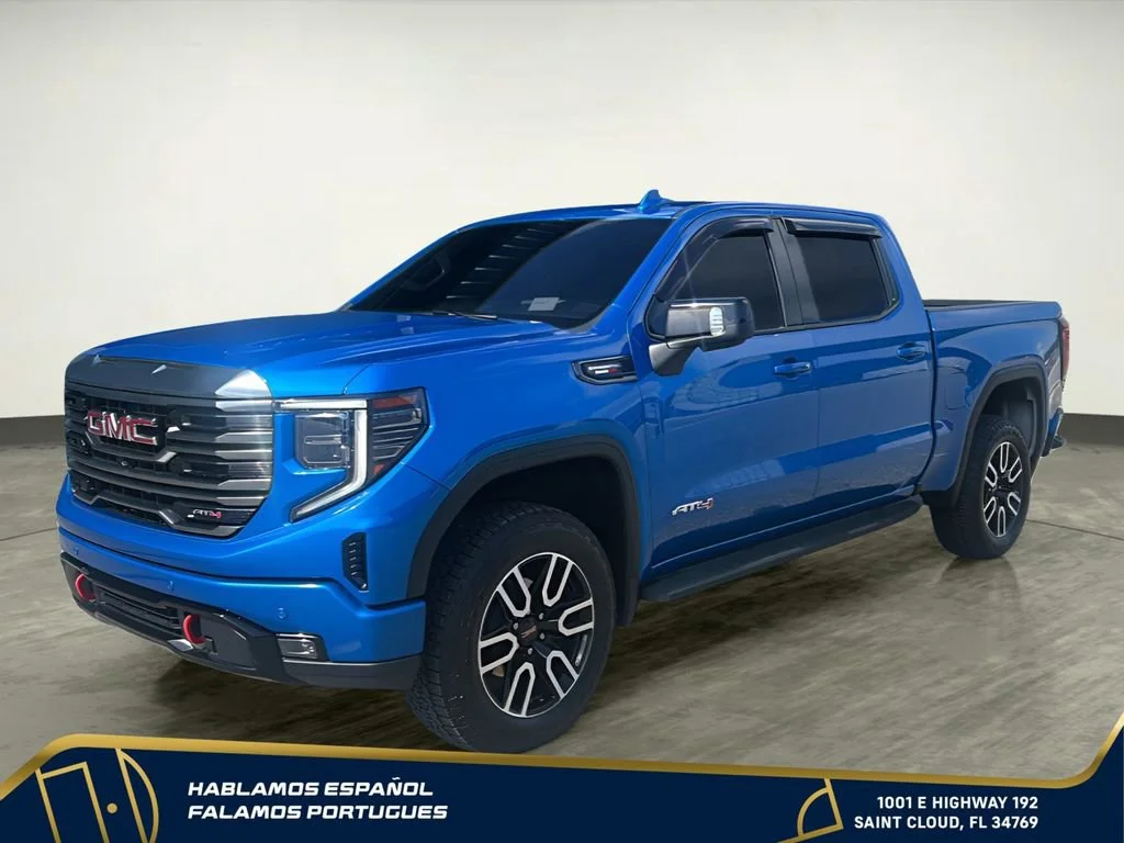 Certified Used 2023 Dynamic Blue Metallic GMC AT4 image 2