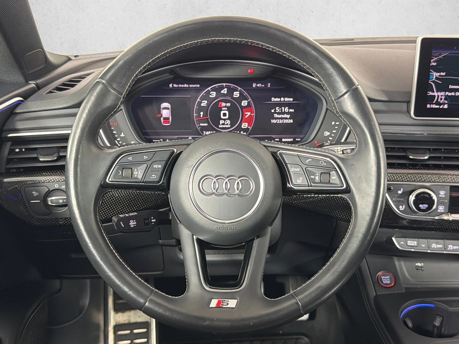 Used 2018 Daytona Gray Pearl Audi Prestige image 26