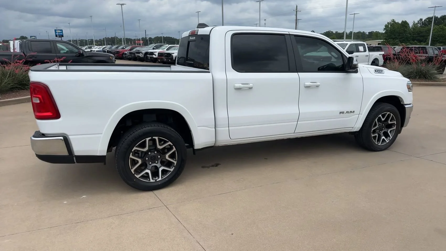 Used 2025 Bright White Clearcoat Ram Laramie image 9